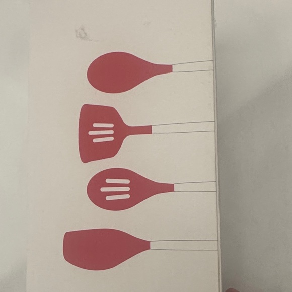 Sur La Table Red Silicone Utensil Set - Picture 3 of 6